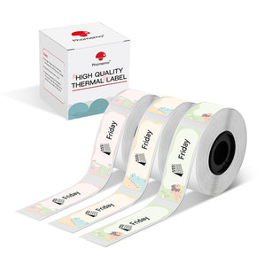 Phomemo 14x50mm Dinosaurs Cartoon Pattern Thermal Label for D30/D35/Q30/Q30S - Phomemo