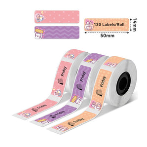 Phomemo 14x50mm Lovers Cats Thermal Paper for D30/D35/Q30/Q30S - Phomemo