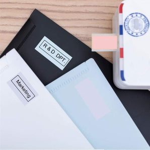 Phomemo 15mm Black on Pink/Blue/Purple Thermal Sticker for M02S/M02 Pro/M03AS/M04AS | 9 Roll - Phomemo