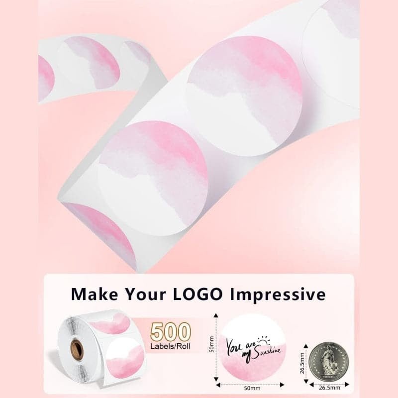 Pinl Sticker Label Phomemo 2