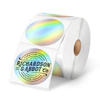Phomemo 2" Silver Thermal Holographic Sticker for Shipping Label Printer - Phomemo