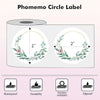 Phomemo 2" Thermal Round Label for Shipping Label Printer - Phomemo