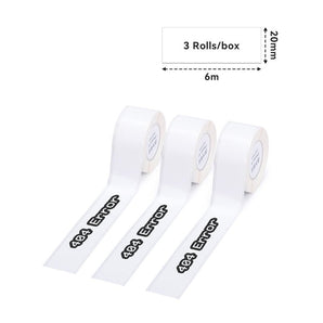 Phomemo 20mmx6m White Adhesive Continuous Thermal Label for D50 - Phomemo