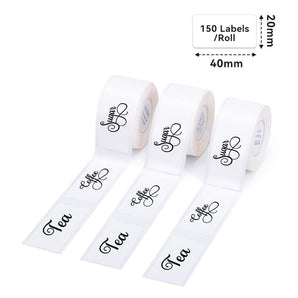 Phomemo 20x40mm White Adhesive Thermal Label for D50 - Phomemo