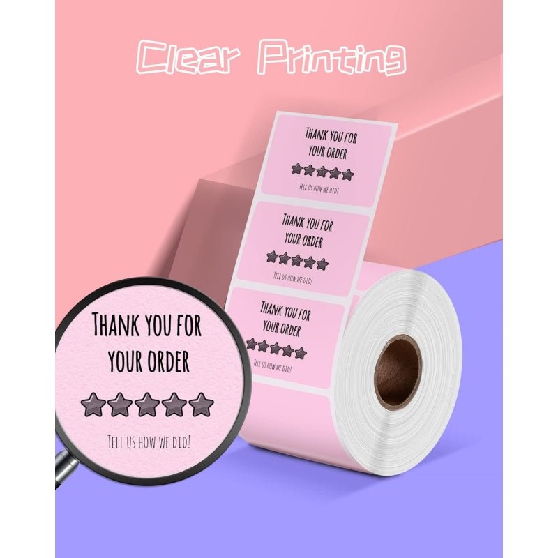 Phomemo 2.25”x1.25” Square Thermal Labels For Shipping Label Printer (Roll of 1000 Labels) - Phomemo