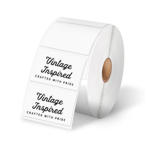 Phomemo 2.25”x1.25” Square Thermal Labels For Shipping Label Printer (Roll of 1000 Labels) - Phomemo