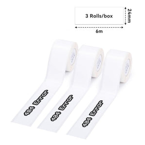 Phomemo 24mmx6m White Adhesive Continuous Thermal Label for D50 - Phomemo
