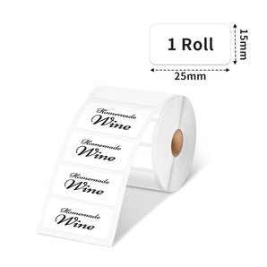 Phomemo 25×15mm White Thermal Label For M110/M120/M200/M220/M221/M150 - 1 Roll - Phomemo