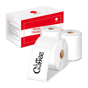 Phomemo 25x67mm White Thermal Label for M110/M221/M220/M120/M200/M150 - 3 Rolls - Phomemo