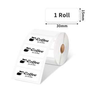 Phomemo 30×15mm White Thermal Label For M110/M120/M200/M220/M221/M150 - 1 Roll - Phomemo