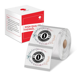 Phomemo 30x30mm Clear Round Pattern Label for M200/M220/M221/M110/M120/M150 - Phomemo