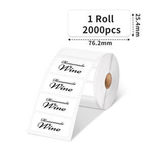 Phomemo 3"x1" Thermal Direct Labels for Shipping Label Printer - Phomemo