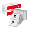 Phomemo 40×40mm Clear Round Label for M200/M220/M150/M120/M110/M221 Label Maker - Phomemo