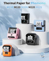 Phomemo 40×40mm Clear Round Label for M200/M220/M150/M120/M110/M221 Label Maker - Phomemo