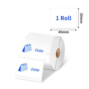 Phomemo 40x30mm Blue on White Thermal Label For M110/M120/M150/M220/M200/M221 - Phomemo