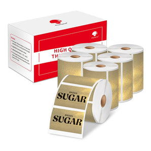 Phomemo 40x30mm Gold Glitter Thermal Label for M110/M220/M221/M200/M120/M150 - 6Roll - Phomemo