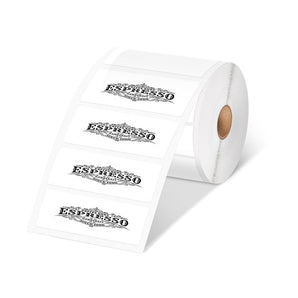 Phomemo 4"x2" White Thermal Sticker for Shipping Label Printer - Phomemo