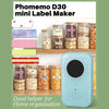 Phomemo 5 Roll D30 Mini Inkless Label Printer Bundle | Cyan - Phomemo
