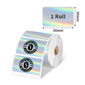 Phomemo 50×30mm Holographic Sticker Thermal Label For M110/M120/M150/M200/M200/M221 - Phomemo