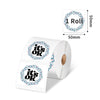 Phomemo 50×50mm Circle Transparent Flower Thermal Label for M110/M120/M150/M200/M220/M221 - 1 Roll - Phomemo