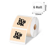 Phomemo 50×50mm Multicolor Round Thermal Label for Business Label Maker - 6Rolls - Phomemo