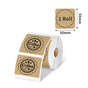 Phomemo 50×50mm Round Kraft color Thermal Label For M110/M120/M200/M220/M150/M221 - Phomemo