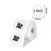 Phomemo 50×50mm Transparent Round Flower Pattern Label For M110/M120/M150/M200/M220/M221 - 1 Roll - Phomemo