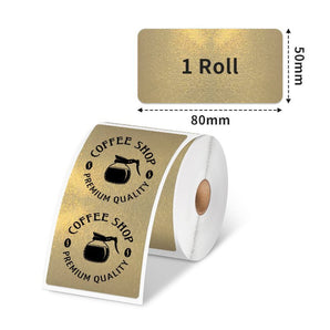 Phomemo 50×80mm Golden Thermal Label For M110/M120/M200/M220/M221/M150 - Phomemo