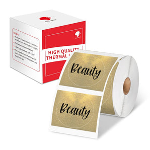 Phomemo 50x50mm Gold Glitter Thermal Label For M110/M120/M150/M200/M220/M221 - Phomemo
