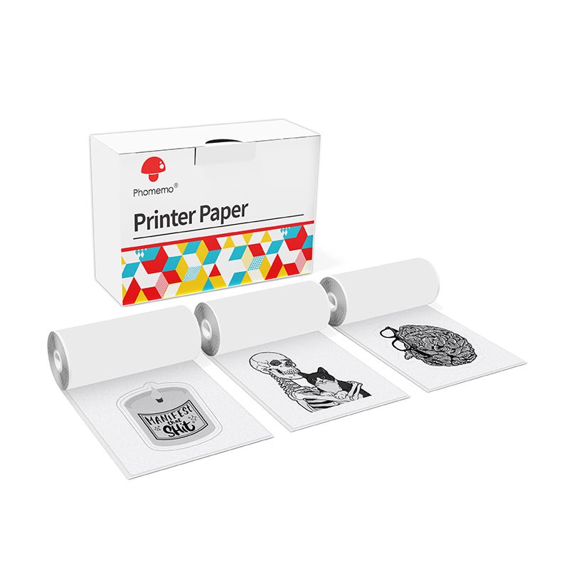 Phomemo 53mm Silver Sparkle Sticker Thermal Paper for M02/M02S/M02Pro/M03/M04S/M04AS/M832/P2S丨3 Rolls - Phomemo