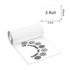 Phomemo 53mm Transparent Sticker Thermal Paper for M02/M02S/M02Pro/M03/M04S/M04AS/M832/P2S丨3 Rolls - Phomemo