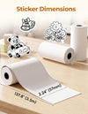 Phomemo 54mm White Self-Adhesive Thermal Paper for A68丨3 Rolls - Phomemo