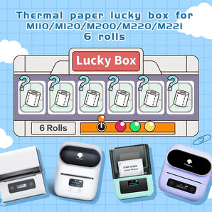 Phomemo 6 Roll Lucky Label Box For M110 Series - Phomemo