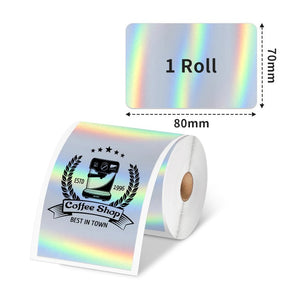 Phomemo 70×80mm Holographic Sticker Thermal Label For M200/M200/M221 - Phomemo