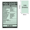 Phomemo 77x134mm Green Card Paper Thermal Paper for M03 | 100 sheets - Phomemo
