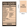 Phomemo 80x135mm Orange Card Paper Thermal Paper for M03 | 100sheets - Phomemo