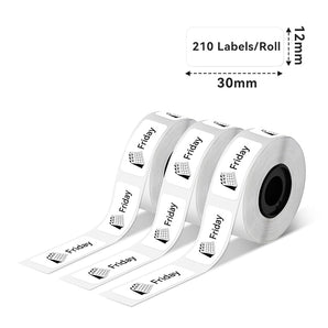 Phomemo Black on White Thermal Label for D30/D35/Q30/Q30S - Phomemo