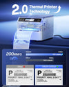 Phomemo Bluetooth Shipping Label Printer 4x6 with Scale | D422S Label Printer & Scale All-in-One, Thermal Printers with Built-in Label Bin, Compatible with UPS, USPS, TikTok,Standard Printer - Phomemo