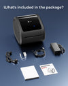 Phomemo Bluetooth Thermal Label Printer 4x6, 300DPI Shipping Label Printer for Small Business, Home, Office, D530PRO Wireless Thermal Printer Support Ethernet/Bluetooth/USB, Amazon, Ebay, Etsy, USPS - Phomemo