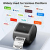 Phomemo Bluetooth Thermal Label Printer 4X6 - D520BT Wireless Shipping Label Printer Build - in Holder, Thermal Label Maker for Return Shipping Package, Compatible with Amazon, USPS, Shopify, Ebay - Phomemo