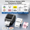 Phomemo Bluetooth Thermal Label Printer 4X6 - D520BT Wireless Shipping Label Printer Build - in Holder, Thermal Label Maker for Return Shipping Package, Compatible with Amazon, USPS, Shopify, Ebay - Phomemo