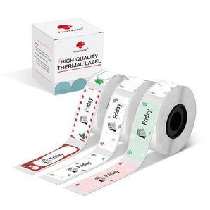 Phomemo Christmas Patterns Labels For D30/D35/Q30/Q30S | 14x50mm - Phomemo