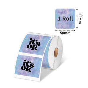 Phomemo Colorful 50x50mm Sticker Label for M110/M120/M150/M200/M220/M221 - Phomemo