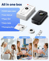 Phomemo D30D label maker, 2026 Upgraded LED Screen Label Maker Machine with 1 Tape, Mini Labelling Machine, Bluetooth Label Printer for Home Kitchen School Office Store, Black, Standard Printer - Phomemo