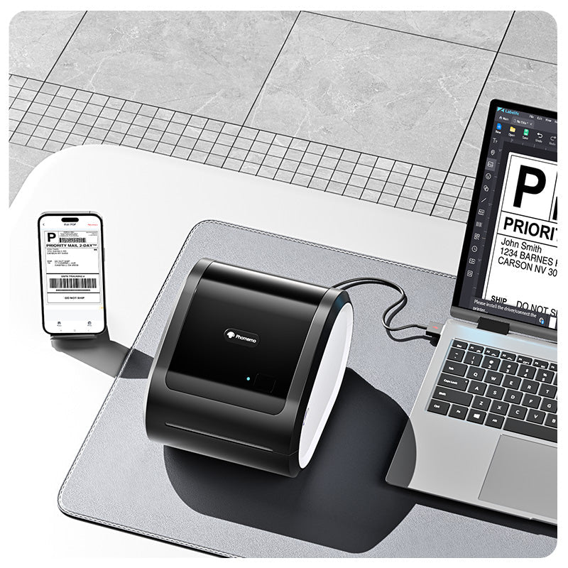 Phomemo D520 - BT Bluetooth Shipping Label Printer - Phomemo