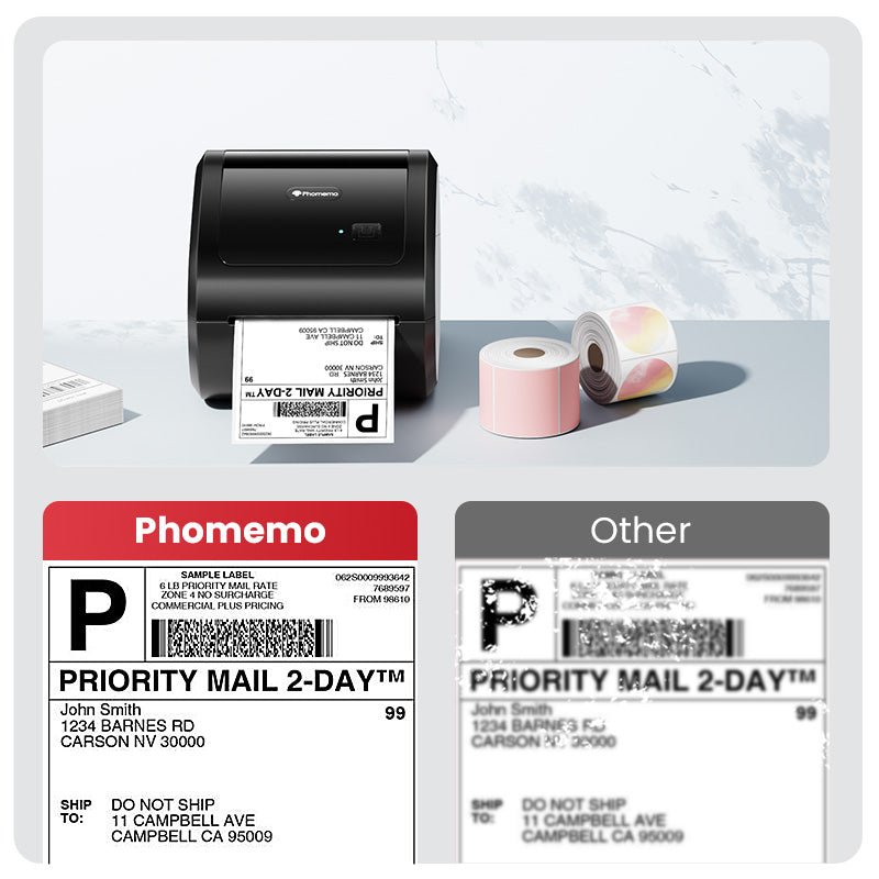 Phomemo D520 - BT Bluetooth Shipping Label Printer - Phomemo