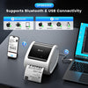 Phomemo D520BT Thermal Label Printer with Built-in Paper Bin 4X6 Bluetooth Shipping Label Printer, for Small Business & Packages, Compatible with Amazon, USPS, Shopify, Standard Printet - Phomemo
