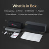 Phomemo G100 Pro AirPrint Portable Printers Wireless for Travel with Case | Thermal Inkless Printer, Supports 8.5"x11"US Letter & A4 Size, Compatible with iOS, Mac, for Mobile Office Home,Standard Printer - Phomemo
