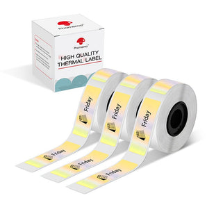 Phomemo Holographic sticker Gold Adhesive Label Paper for D30/D35/Q30S/Q30 - Phomemo