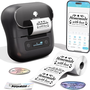 Phomemo Label Maker, M220 Label Printer, 3 Inch Thermal Label Maker Machine for Home Office,Warehouse Organization,Portable Sticker Printer with 1000+ Icons, 200+ Templates & Fonts - Phomemo
